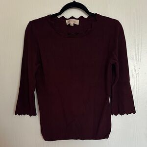Philosophy Scallop-Edge Sweater